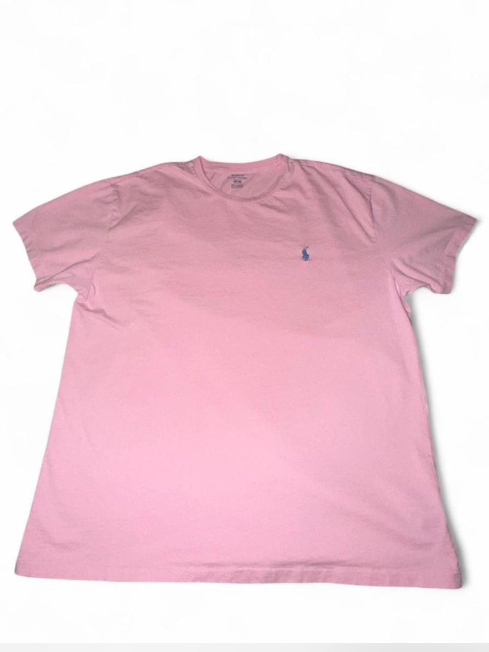 Polo by Ralph Lauren Pink Short-Sleeve Crewneck Tee with Blue Pony